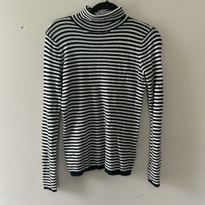 Soft Joie Black and White Turtleneck Neck Sweater, NWT, size M